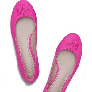 Tory Burch 9.5 “Lowell” “Saucy Pink” ballet flats